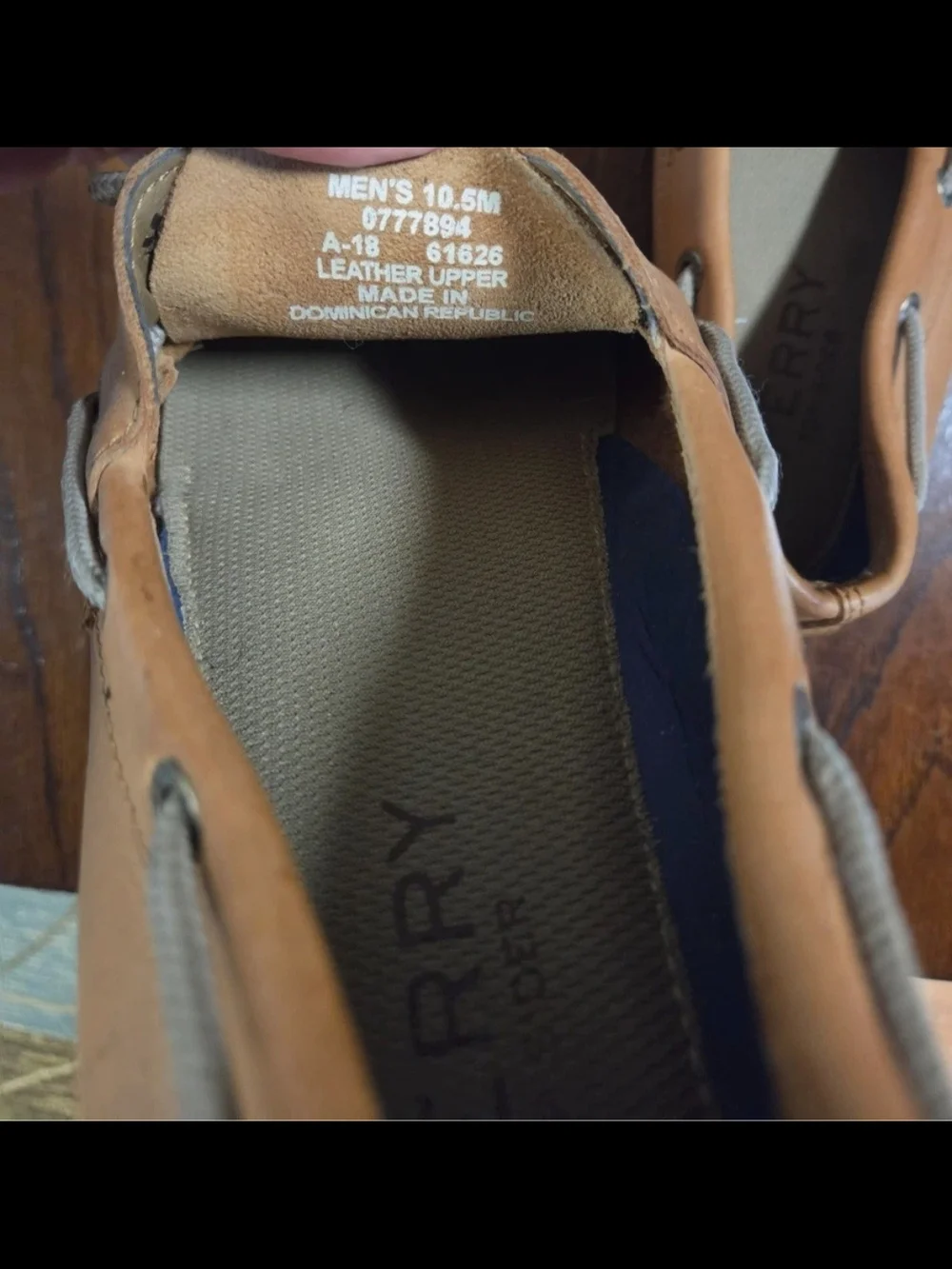 Sperry Top Sider Old School Tan Leather Moc Toe Boat Shoes